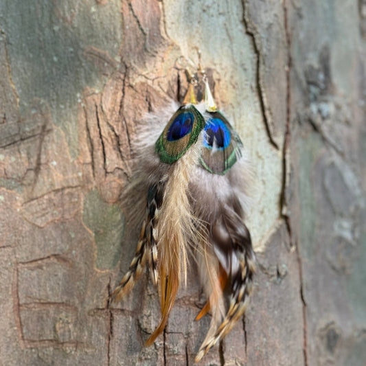 Boho Ohrringe mit Federn - Bohemian Style bei Juwelanda