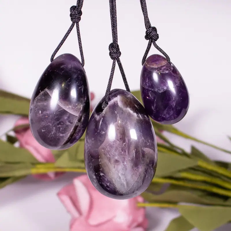 YONI Eier Set Amethyst